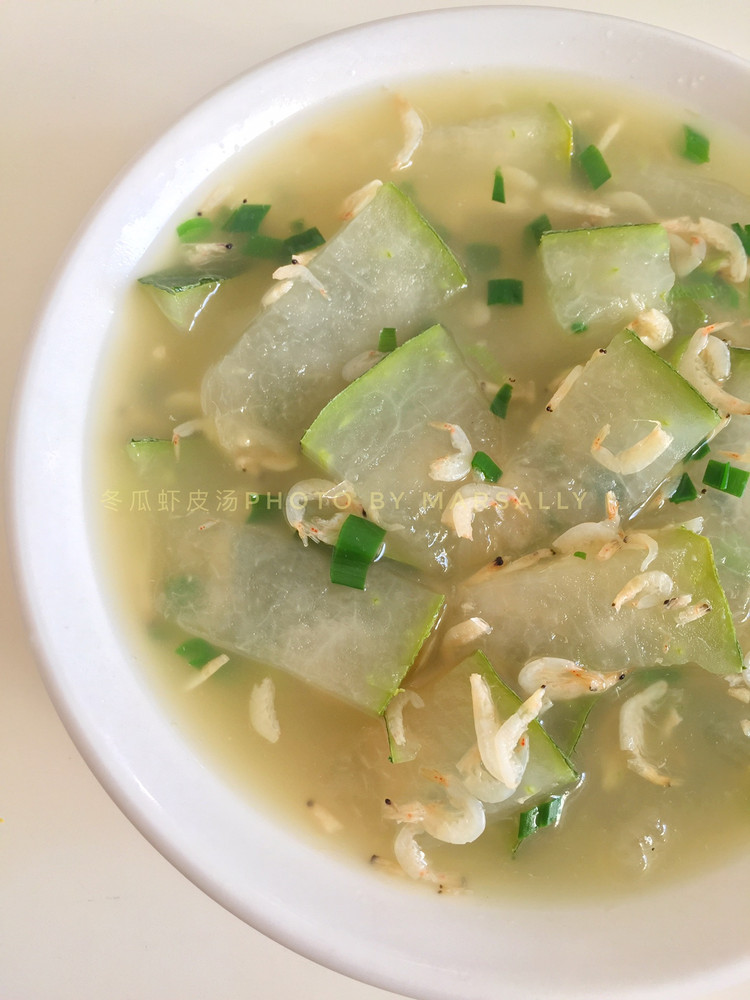 低卡汤品之冬瓜虾皮汤的做法