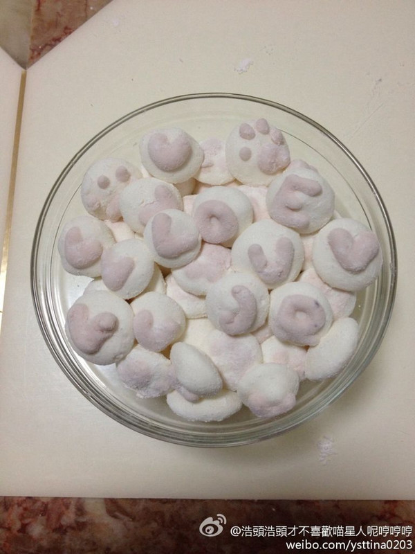 可爱萌萌哒猫爪棉花糖喵喵喵（不含水饴，可直接食用）