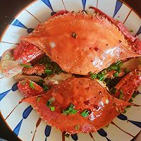 葱油梭子蟹，清蒸梭子蟹#味达美星厨X小厨中秋团圆宴#的做法图解1