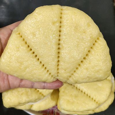 玉米面荷叶饼～