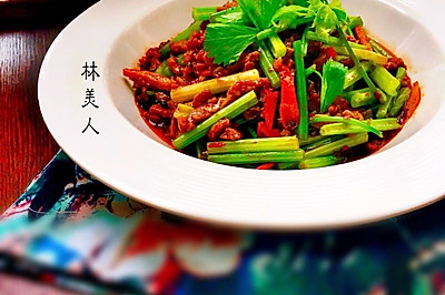 芹菜牛肉丝