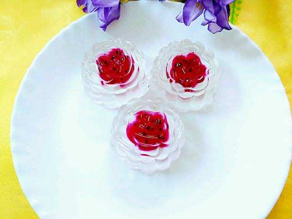 火龙果水晶月饼