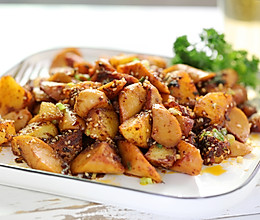 ♨️孜然火腿土豆♨️ #点食成金 百味料理#的做法