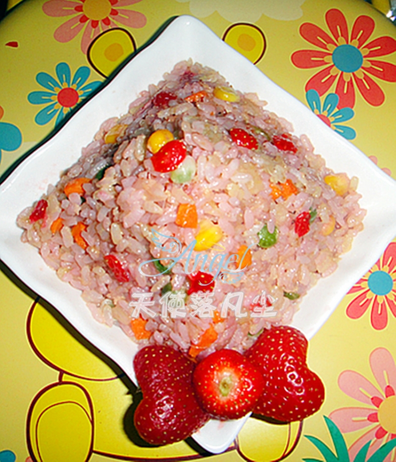 草莓炒饭——宝宝食谱