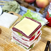 好吃好看又健康的彩色三明治的做法图解8