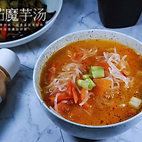 #换着花样吃早餐#懒人汤之减脂番茄魔芋汤的做法图解10