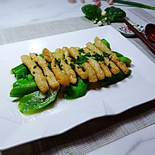 素食爱*简箪的丝瓜烧豆果
