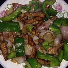 青椒洋葱炒瘦肉