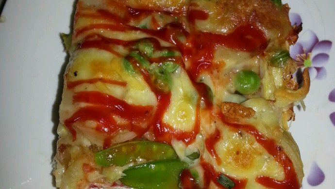 蔬菜披萨（附饼底做法）
