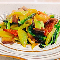 腊肉炒青笋的做法图解11
