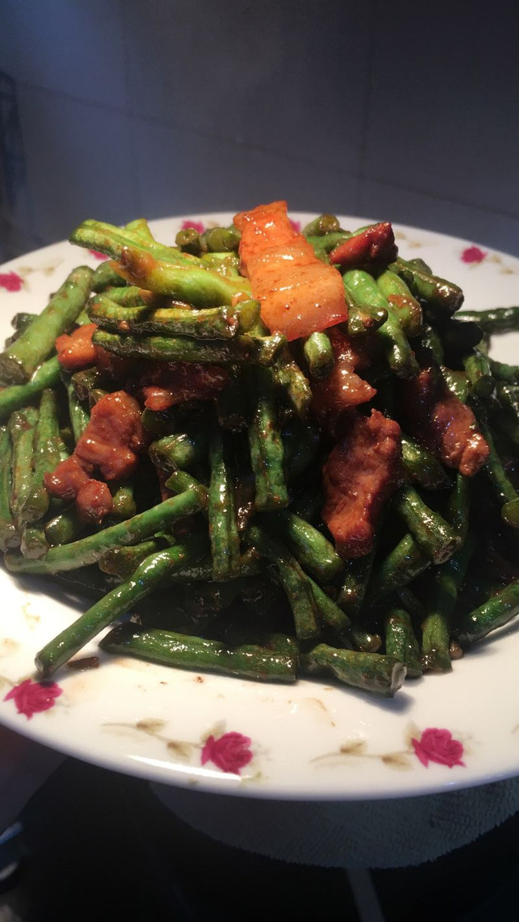 豇豆烧肉的做法