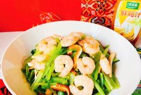 #轻食季怎么吃#鸡汁芹菜虾仁的做法