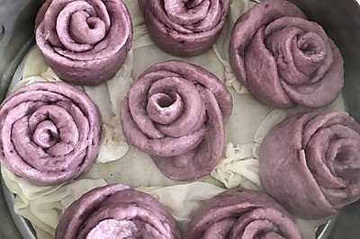 紫薯玫瑰花花卷