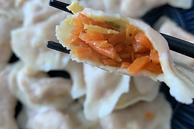 专治宝宝不吃菜：胡萝卜鸡蛋虾米饺子