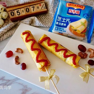 火腿芝士吐司卷