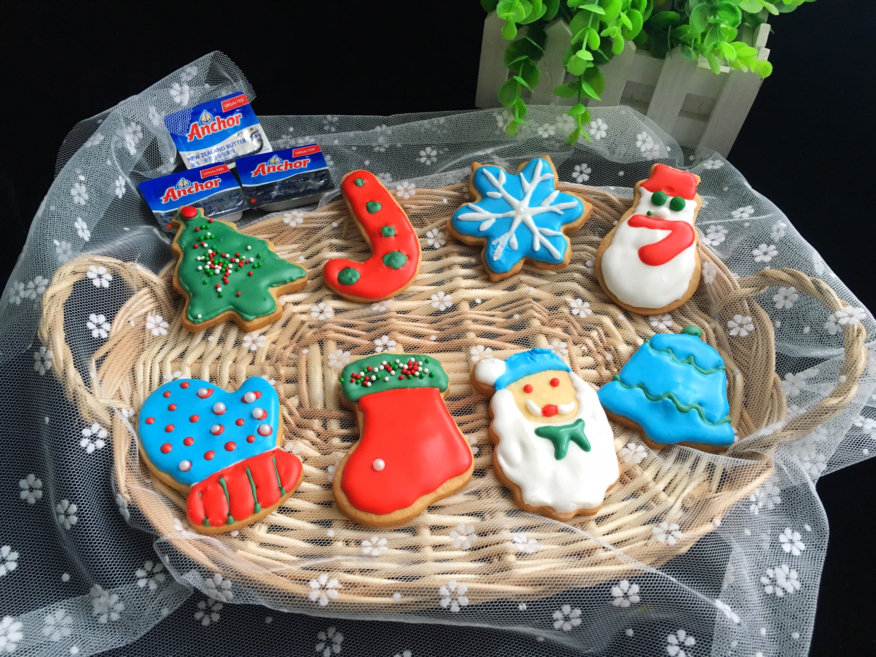Christmas frosted Biscuit - ANGA baking College