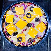西班牙黑橄榄羊肉饭披萨的做法图解10