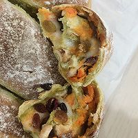 抹茶蜜署欧包的做法图解9