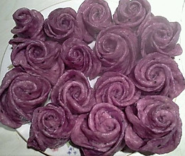 紫薯花形馒头的做法