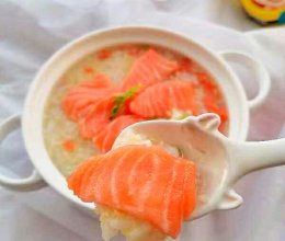 #挪威三文鱼#挪威三文鱼粥，宝宝辅食不可少！的做法