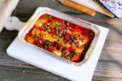 香辣锡纸烤豆腐