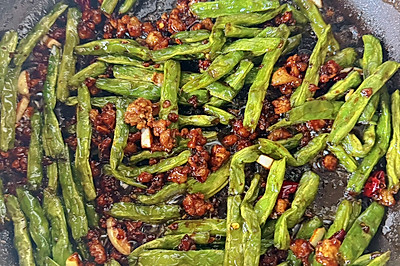 干煸肉末豆角