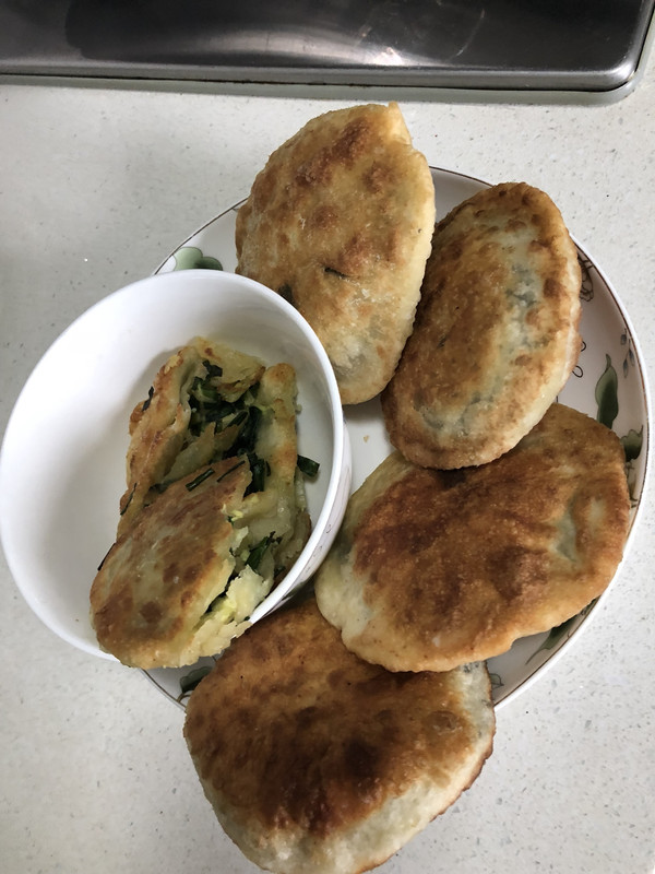 韭菜饼 芝麻饼