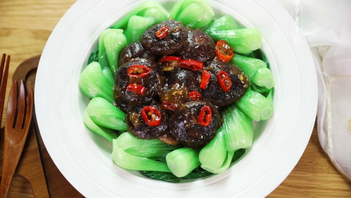 ✅简单造型菜♨️香菇扒青菜