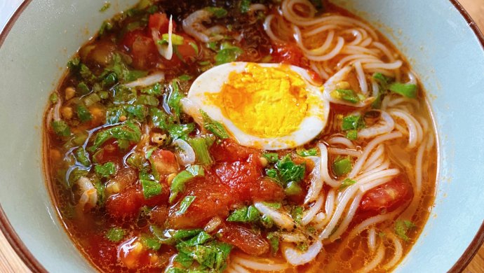 西红柿汤面——鲜掉舌头