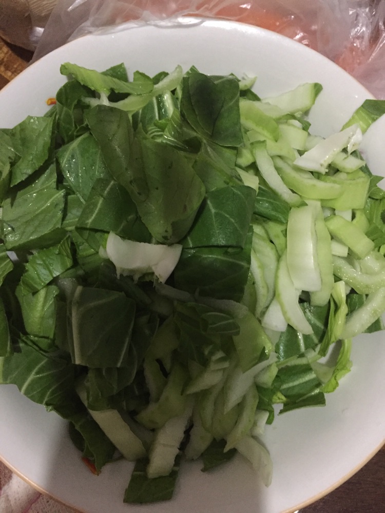 青菜香菇菜泡饭的做法图解2