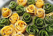 玫瑰花水饺的做法