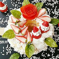 【圣诞花环蛋糕】+#圣诞烘趴、为爱起烘#的做法图解26
