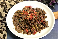 红椒煸炒牛肉的做法