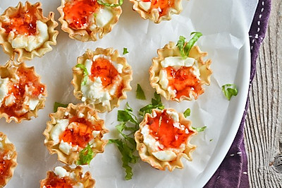 cream cheese jello phyllo cup