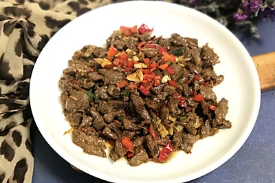 红椒煸炒牛肉