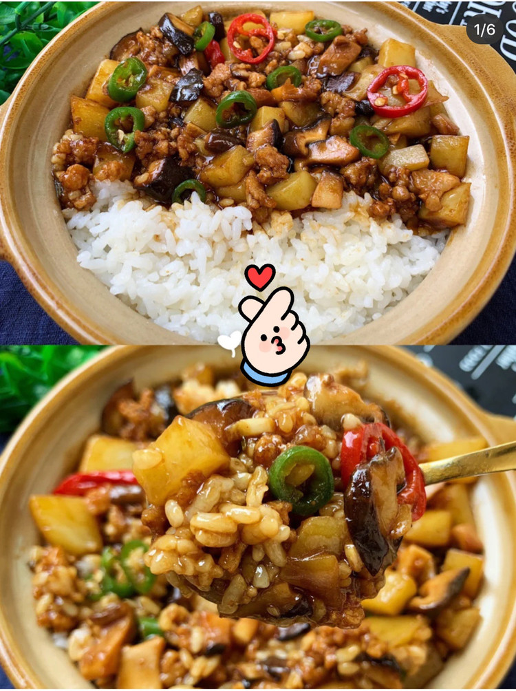 「香菇土豆肉末饭」只是想想就口水直流的做法