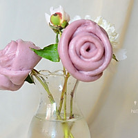 紫薯玫瑰馒头#方太蒸爱行动#的做法图解13