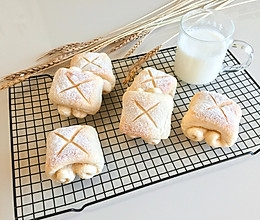 日式牛奶面包卷#跨界烤箱 探索味来#的做法