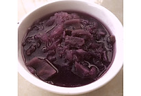 紫薯银耳甜汤的做法