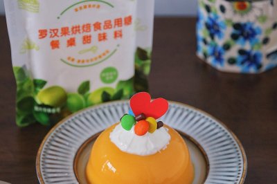 细腻丝滑，低卡美味小甜品～南瓜奶冻