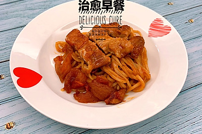 宝宝最爱⭐照烧鸡扒面