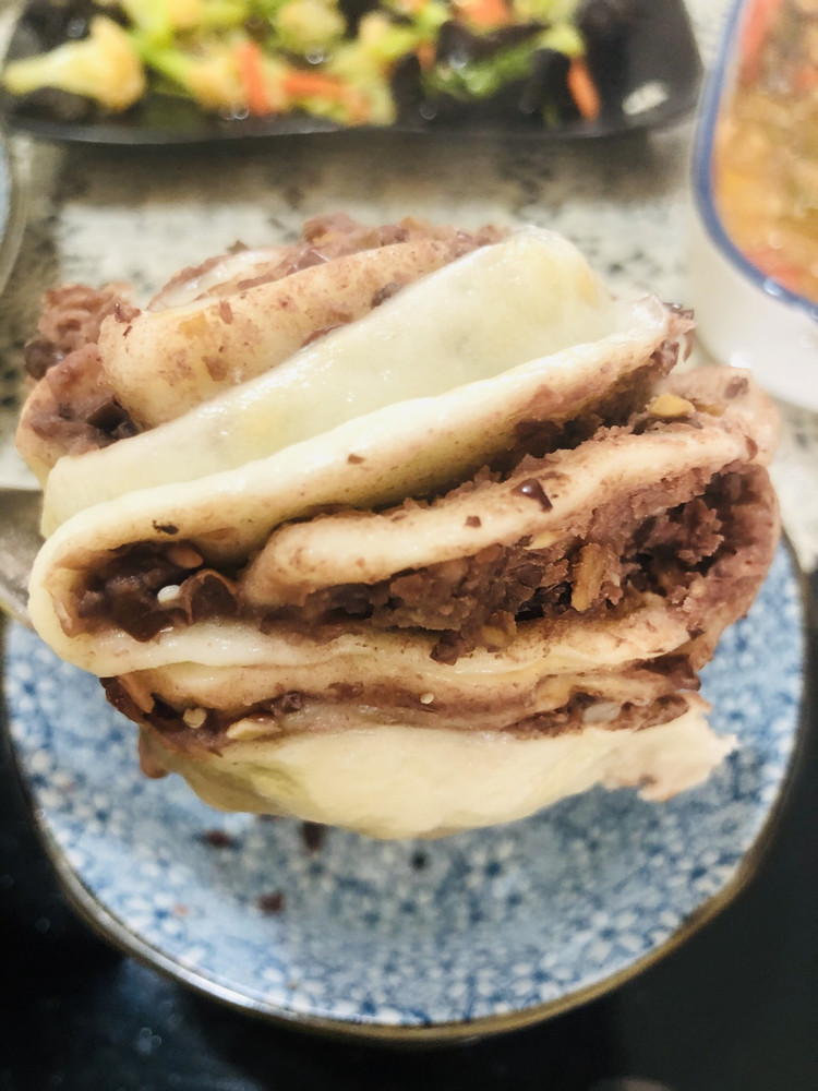 豆沙花卷的做法