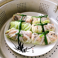 白菜变身“手卷皮”惊艳登场！香菇肉沫白玉卷的做法图解16