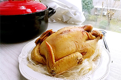 砂锅盐焗鸡