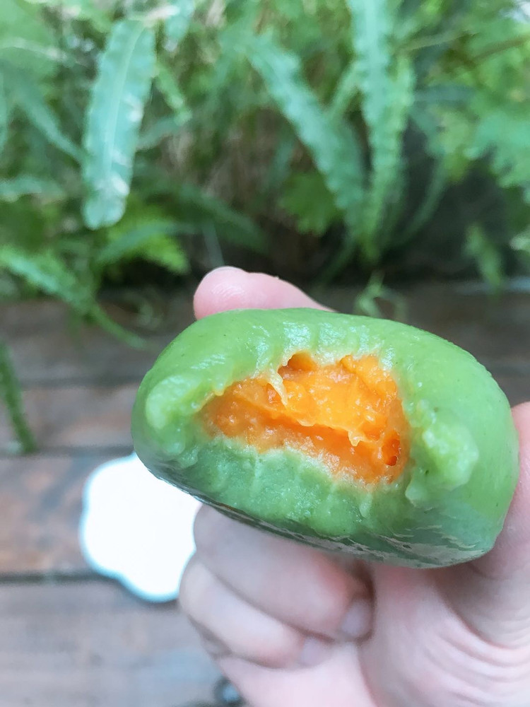 抖小机灵 流心感的红薯青团的做法