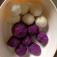 奶香山药紫薯泥的做法图解5