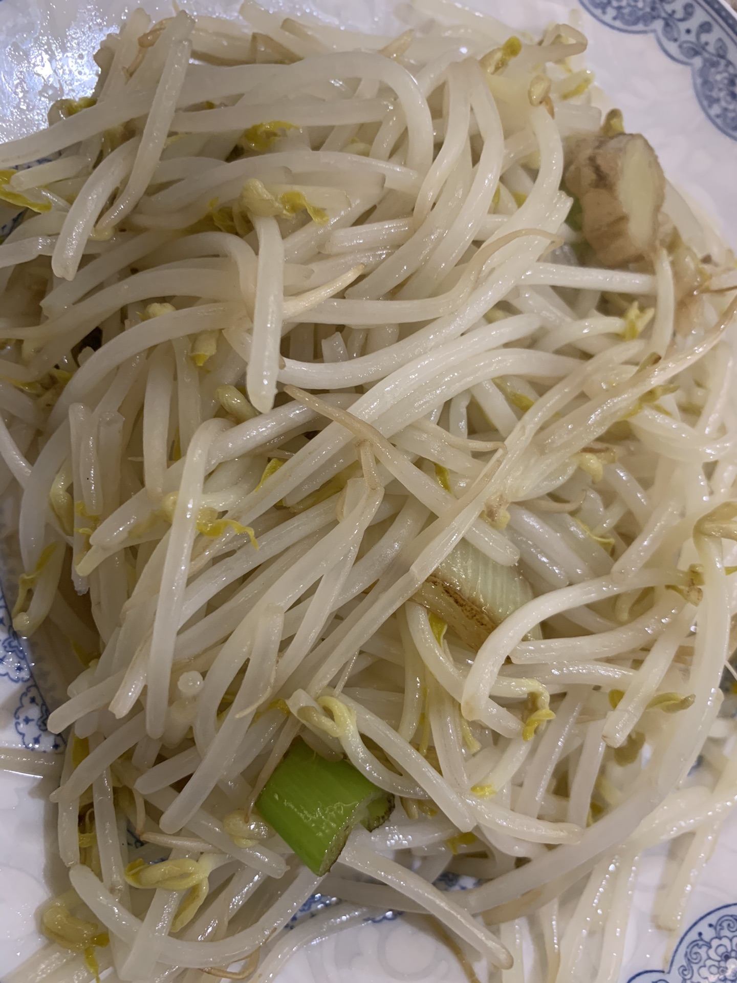 Stir fried bean sprouts