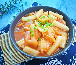 韩式泡菜年糕的做法