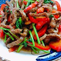 #万物皆可搭#彩椒炒牛肉丝的做法图解12