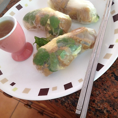 嘻嘻的厨房：越南菜-蜜汁鸡米卷